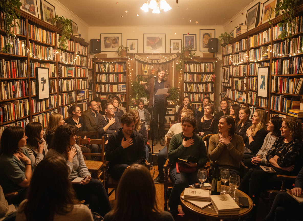 Poetry reading audience