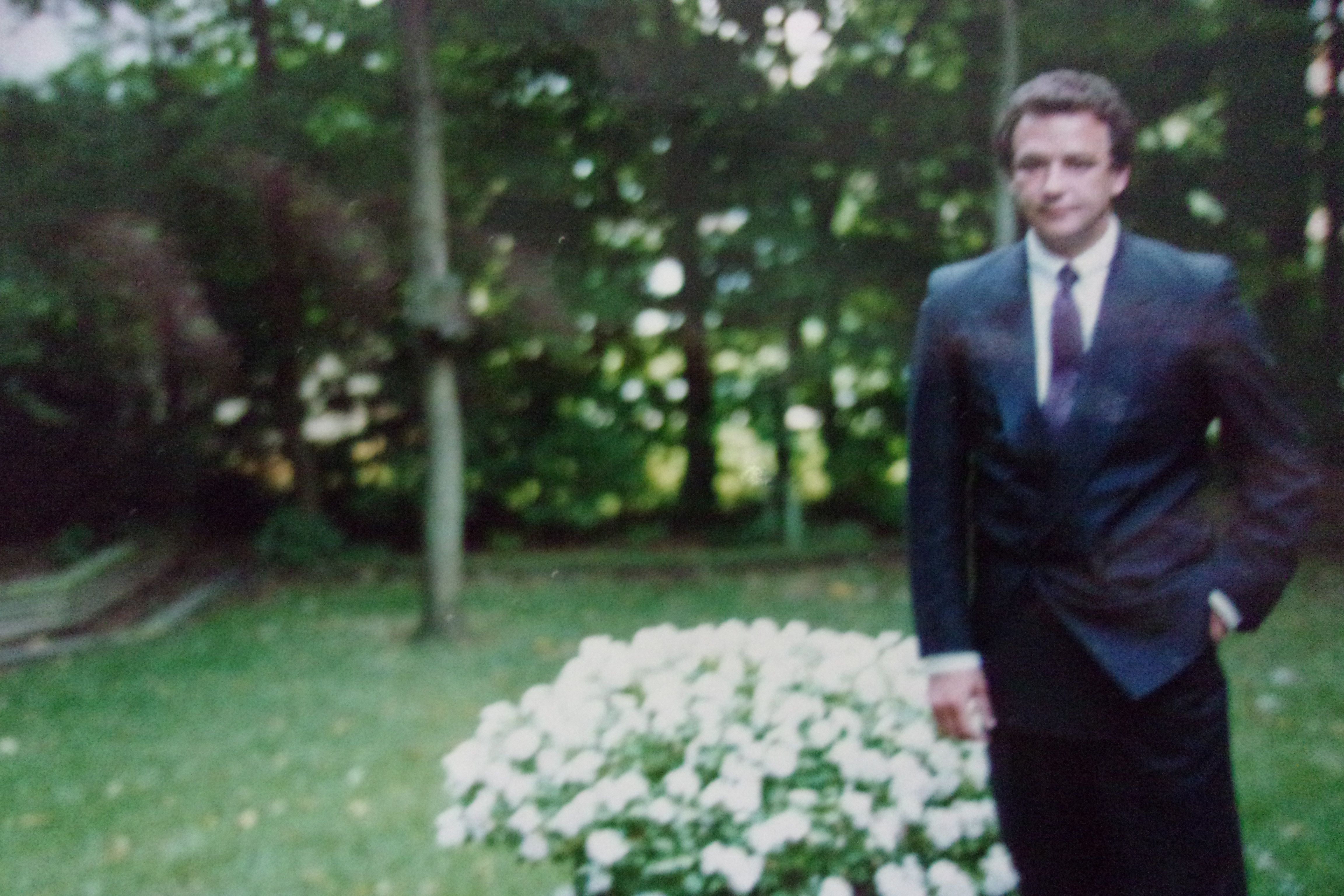 John Michael in suit outdoors