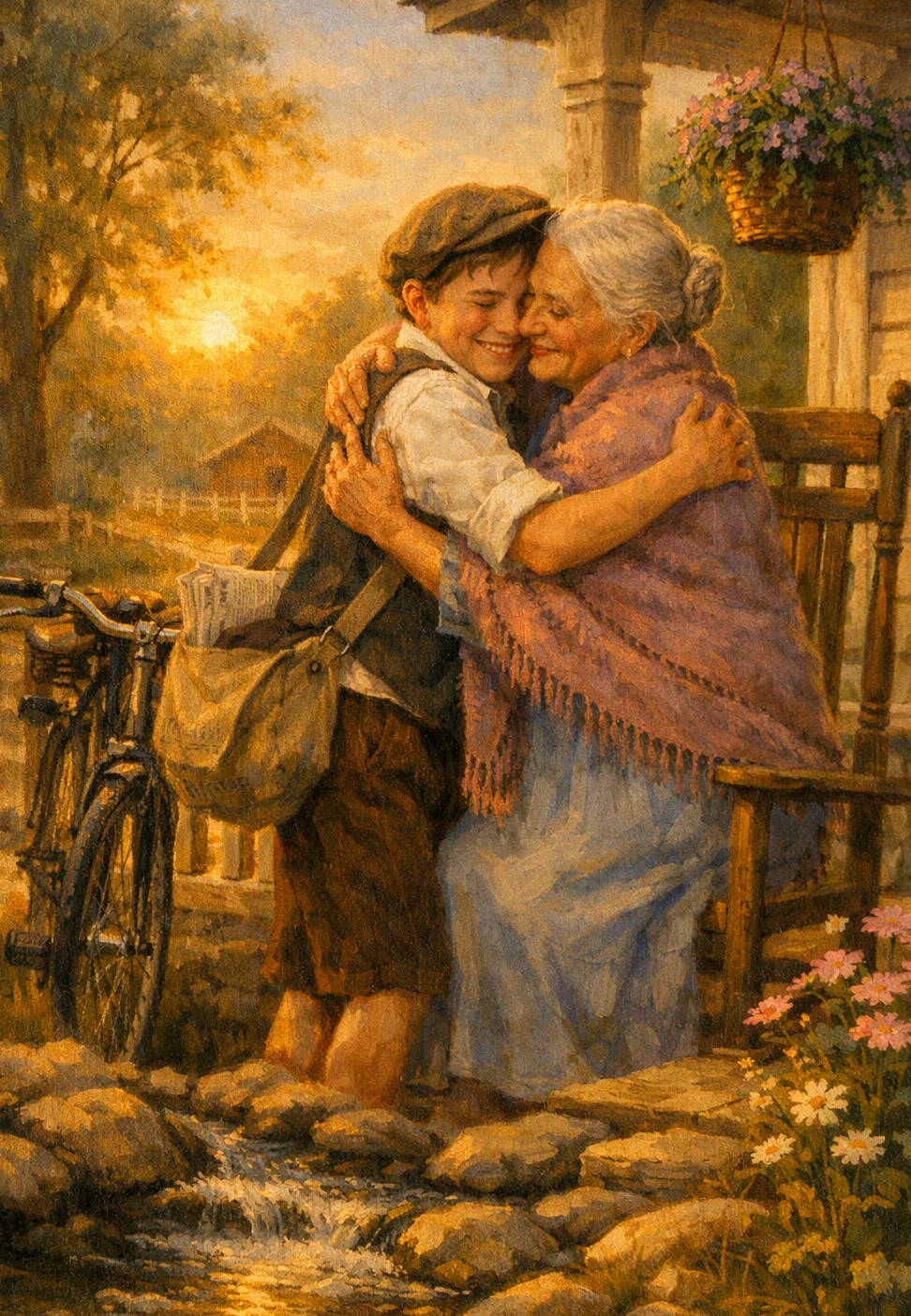 Boy and Mrs. Mays illustration